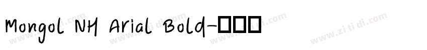 Mongol NH Arial Bold字体转换